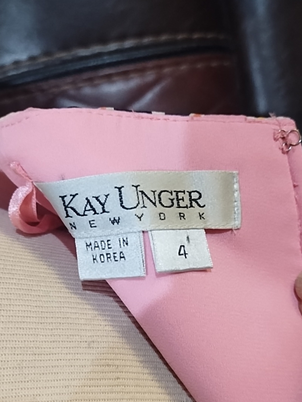 Kay Unger Pink Strapless Top - Picture 2 of 4